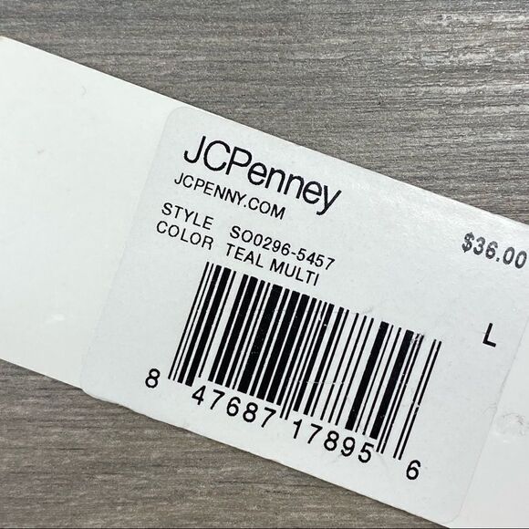 Social Angel Palm Print Bikini Bottoms Pink Green Large NWT - Picture 7 of 7